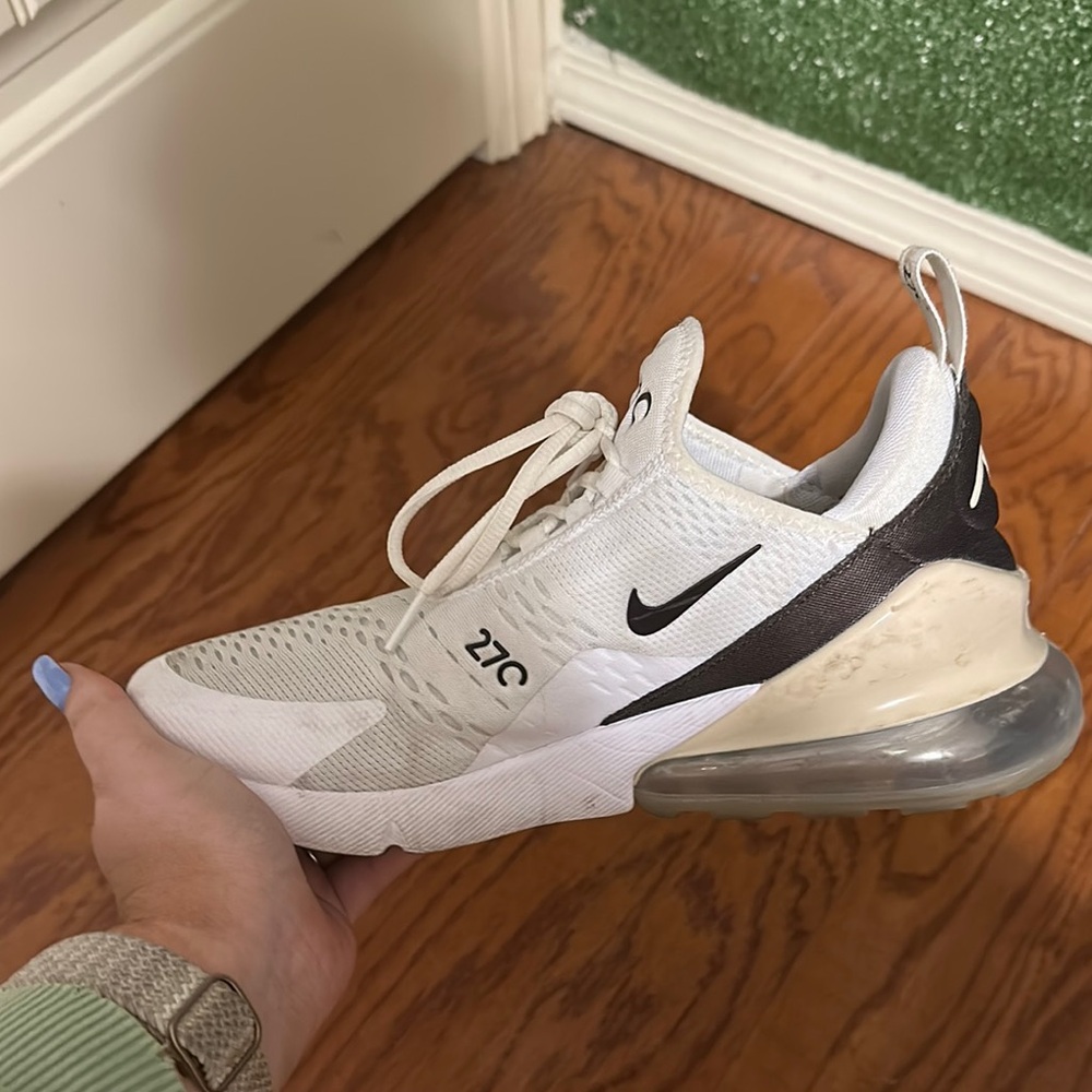 Nike Air Max 270 White and Black Sneakers